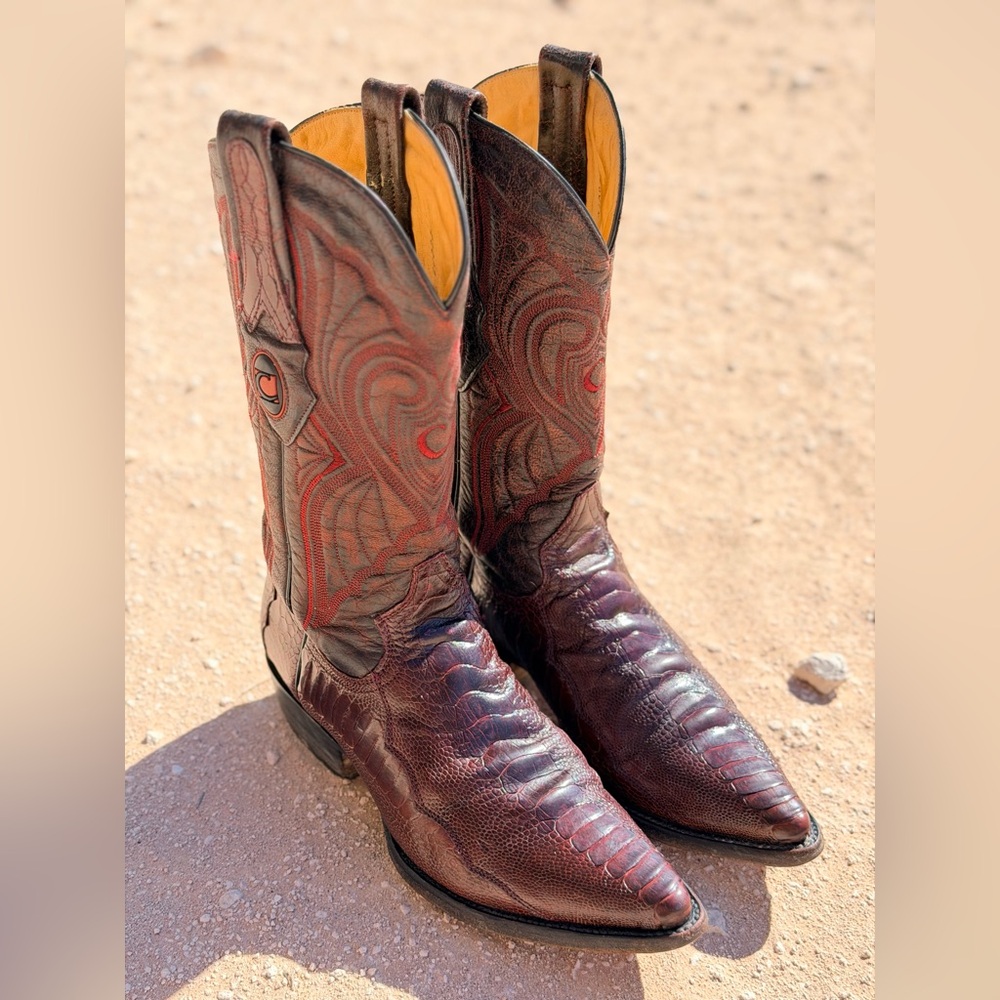 CUADRA 🐦 Ostrich Leg Boots Womens 8.5 / Mens 7